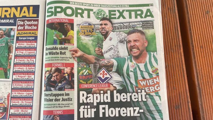 FOTO VN – Il Rapid si carica: “Onda verde per battere la Fiorentina” - immagine 1