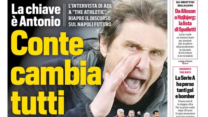 Prime pagine giornali sportivi oggi: il Napoli sui media- immagine 1
