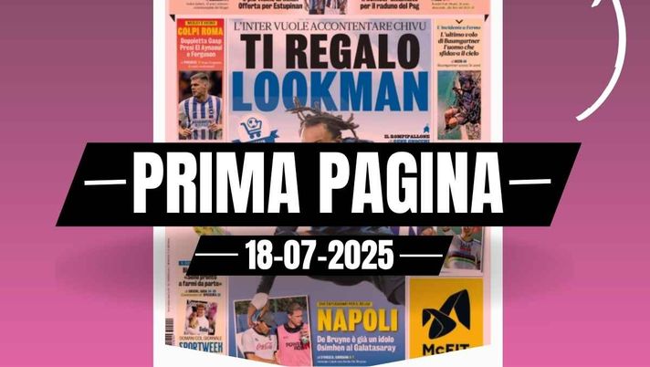 Prima pagina Gazzetta dello Sport: Jashari strappa col Bruges. E' più vicino al Milan