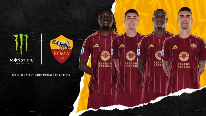 Roma, Monster Energy è il nuovo Official Energy Drink Partner: accordo pluriennale Roma, Monster Energy è il nuovo Official Energy Drink Partner: accordo pluriennale - immagine 1