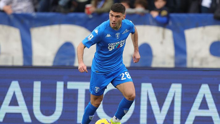 EMPOLI, ITALY - MARCH 3: Nicolo' Cambiaghi of Empoli FC in action during the Serie A TIM match between Empoli FC and Cagliari - Serie A TIM at Stadio Carlo Castellani on March 3, 2024 in Empoli, Italy. (Photo by Gabriele Maltinti/Getty Images) Empoli, Cambiaghi: “Vittoria meritatissima. Ecco cosa dobbiamo fare per salvarci” - immagine 1
