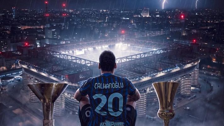 Coppa Italia, Calhanoglu festeggia il double in campo e sui social - immagine 1