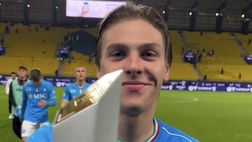 Il sorriso di Zerbin: l’azzurro viene premiato come Man of the match!