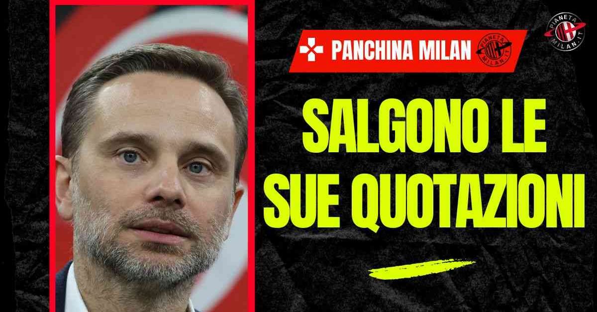 panchina milan l8217indiscrezione salgono le quotazioni di questo allenatore