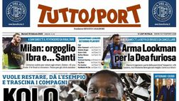 PRIMA PAGINA TUTTOSPORT OGGI: “All’Inter si scoprono tutti sotto esame”