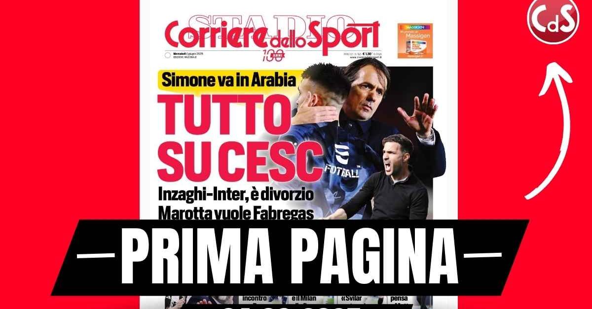 Prima pagina Corriere dello Sport: “Modric e il Milan alla firma”