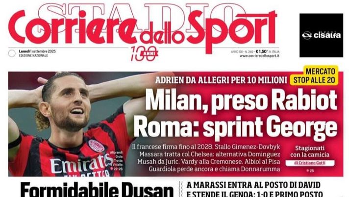 Il Napoli sui media: le prime pagine dei quotidiani di oggi- immagine 1