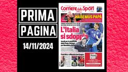 Prima pagina Corriere dello Sport: “Tennis e calcio, l’Italia si sdoppia”