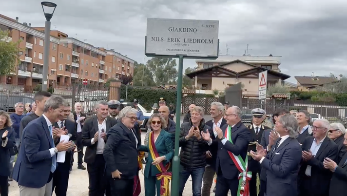 Inaugurato il giardino dedicato a Nils Liedholm - immagine 1