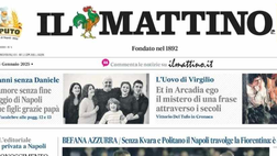 PRIMA PAGINA IL MATTINO OGGI: “Devastanti. Il Napoli travolge la Fiorentina”