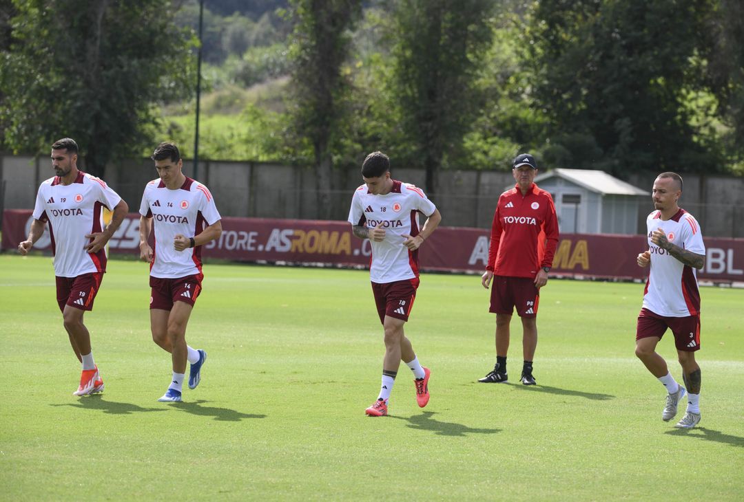 Trigoria, la rifinitura alla vigilia della sfida con l’Athletic – FOTO GALLERY - immagine 8