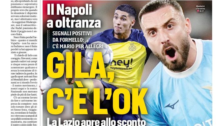 Prime pagine giornali sportivi oggi: il Napoli sui media- immagine 1