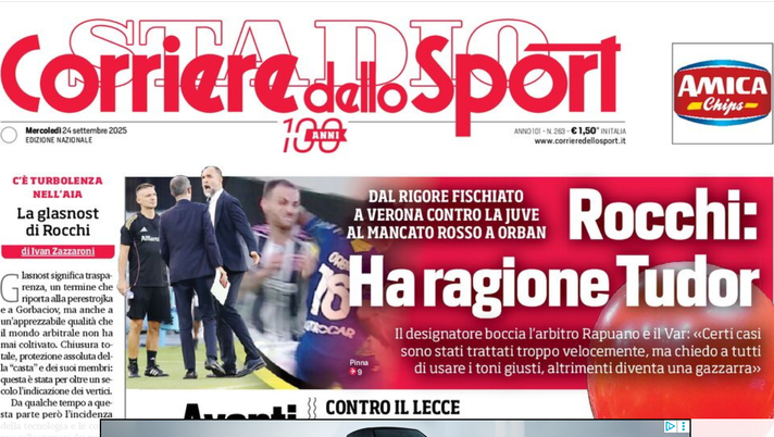 Il Napoli sui media: le prime pagine dei quotidiani di oggi- immagine 1