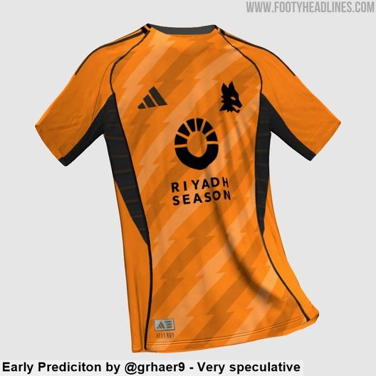 Footyheadlines.com Roma, le anticipazioni sulla seconda maglia 2025/26: sarà arancione e ispirata a Giove- immagine 2