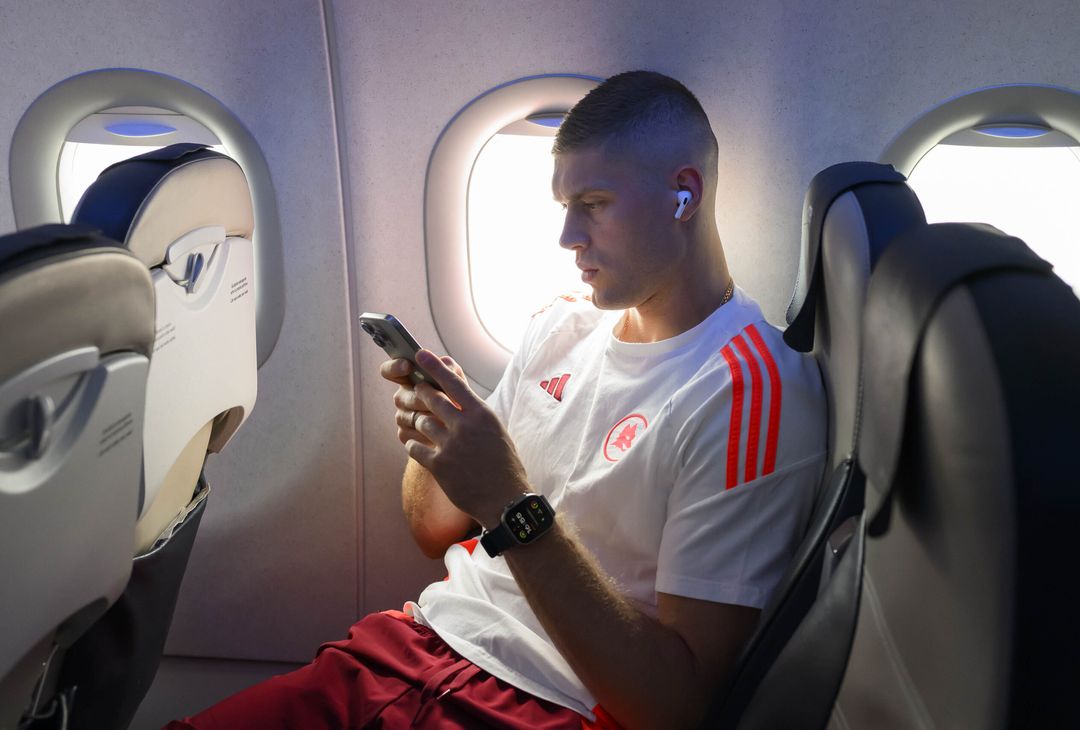 Roma, il viaggio della squadra verso Torino – FOTO GALLERY - immagine 4