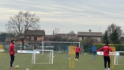 Padova-Modena, allenamento nel gelo della Guizza. Si rivede Pastina