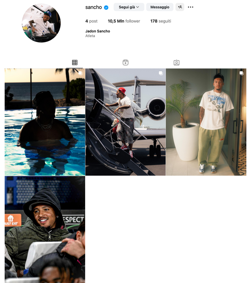 Sancho volta pagina sui social: ha cancellato quasi tutti i post del suo profilo- immagine 2
