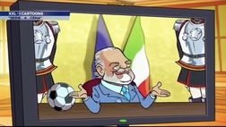 Gli auguri di Capodanno dei Calciatoons: ADL fa il discorso al posto di… Mattarella