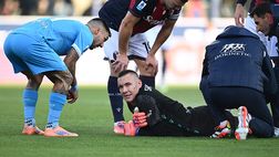 Bologna, Napoli fatale per Skorupski: i tempi di recupero dell’infortunio