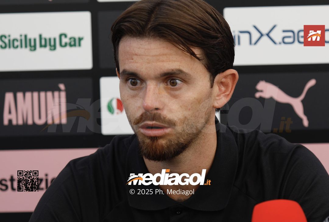 FOTO, capitan Brunori in conferenza stampa al ritiro del Palermo - immagine 2