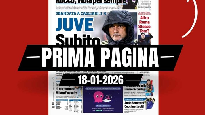Prima pagina Tuttosport: 'Inter e Napoli di corto muso. Milan d'assalto'