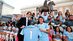 WOMEN | Lazio, foto di squadra al Campidoglio: c’è anche Onorato – GALLERY
