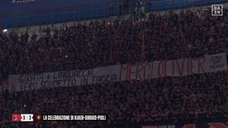 Milan, come brucia la seconda stella. Striscione a San Siro: “Il nostro vero scudetto in faccia”