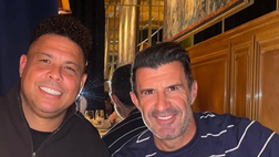 Ronaldo il Fenomeno ritrova l’ex compagno Luis Figo: “Galaticos forever”