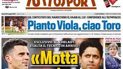 PRIMA PAGINA TUTTOSPORT OGGI: “Motta svolta Juve”