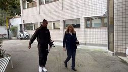 Lazio, Noslin arriva in clinica in stampelle per gli esami – VIDEO