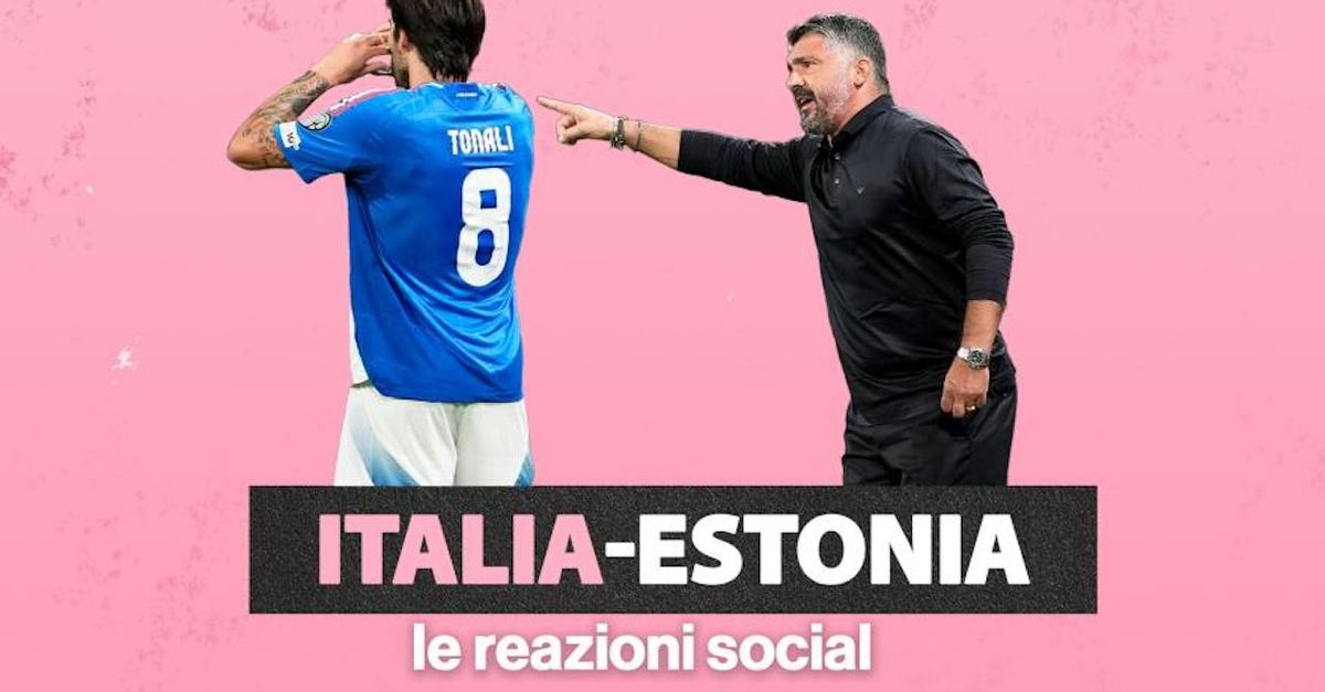 Italia Estonia 5 0, le reazioni social: “Cosa sta cucinando Gattuso” | VIDEO