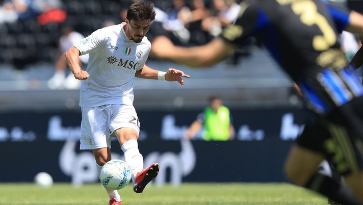 PISA, ITALY - MAY 17: Eljif Elmas of SSC Napoli in action during the Serie A match between Pisa SC and SSC Napoli at Arena Garibaldi on May 17, 2026 in Pisa, Italy. (Photo by Gabriele Maltinti/Getty Images) elmas napoli