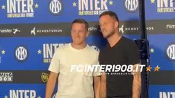 VIDEO FCIN1908 / Film scudetto Inter, l’arrivo di Zielinski e Arnautovic alla proiezione