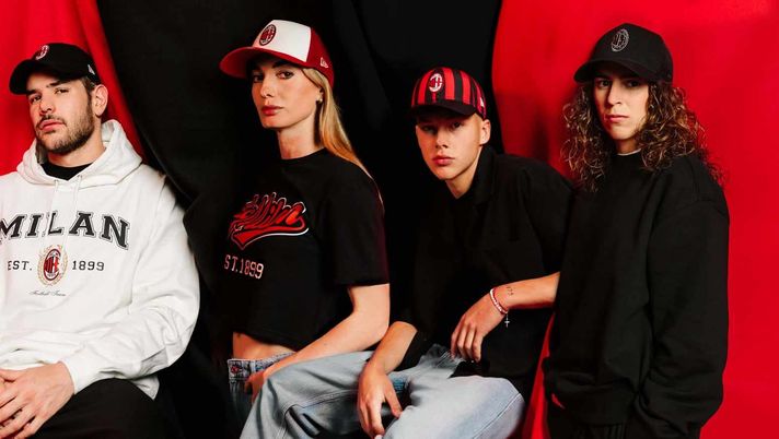 I nuovi cappellini AC Milan, in collaborazione con New Era