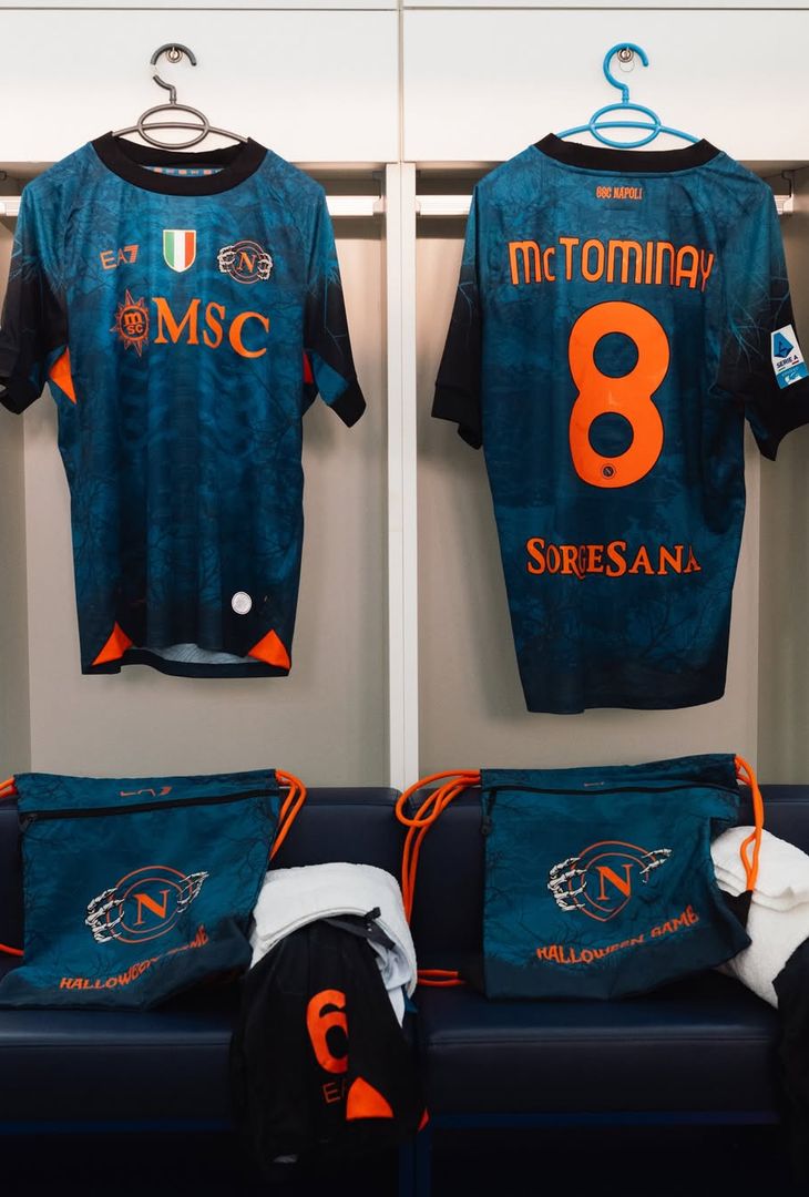 Lecce-Napoli, tutto pronto nello spogliatoio: esordio per il kit Halloween! – GALLERY - immagine 3