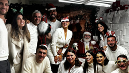 Cena di Natale giallorossa a casa Mancini: è in attesa del terzo figlio – FOTO