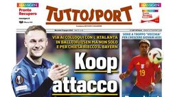EDICOLA TS – Koopmeiners, attacco Juventus. Torino: Pinamonti + Laurienté