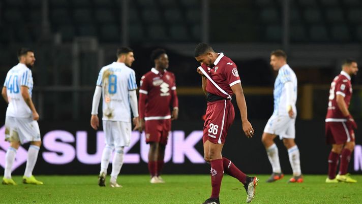 TURIN, ITALY - DECEMBER 21: Gleison Bremer of Torino FC walks off after receiving the red card during the Serie A match between Torino FC and SPAL at Stadio Olimpico di Torino on December 21, 2019 in Turin, Italy. (Photo by Valerio Pennicino/Getty Images) Bremer, l’ingenuità è recidiva: con la Spal rosso e sconfitta come a Parma - immagine 1