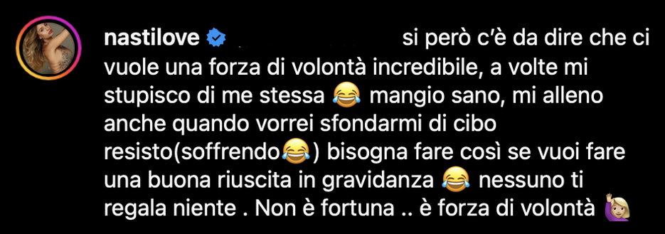Chiara Nasti: “Io in forma in gravidanza? Non è fortuna, ma forza di volontà perché…”- immagine 2