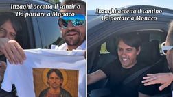 Tifoso gli regala il santino per Monaco: Inzaghi reagisce così