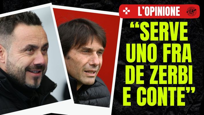 Roberto De Zerbi e Antonio Conte 13/11/2023 PianetaMilan.it