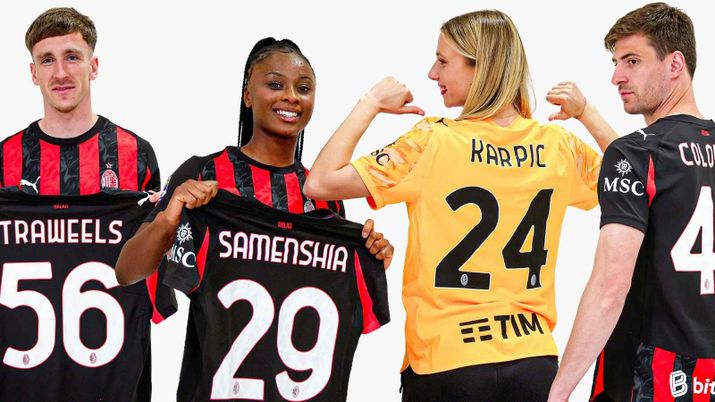 Maglie speciali per Milan-Atalanta di Serie A per la festa della mamma