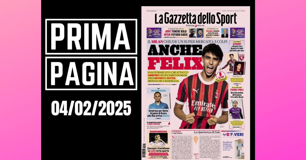 Prima pagina Gazzetta dello Sport: “Milan, anche Joao Felix”