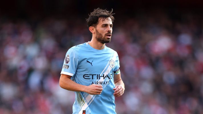 LONDON, ENGLAND - SEPTEMBER 21: Bernardo Silva of Mancheater City during the Premier League match between Arsenal and Manchester City at Emirates Stadium on September 21, 2025 in London, England. (Photo by Alex Pantling/Getty Images) City, Bernardo Silva: “Ingiusto giocare con l’Arsenal dopo 2 giorni dal Napoli” - immagine 1