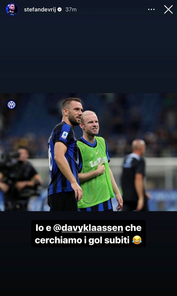 Inter, De Vrij accoglie Klaassen e scherza sui social: “Cerchiamo i gol subiti”- immagine 2
