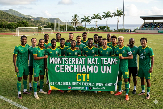 Il Montserrat cerca un Ct sui social