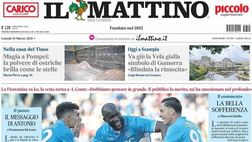 PRIMA PAGINA IL MATTINO OGGI: “Anema e core”