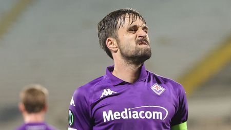 FLORENCE, ITALY - APRIL 17: Luca Ranieri of ACF Fiorentina reacts during the UEFA Conference League 2024/25 Quarter Final Second Leg match between ACF Fiorentina and NK Celje at Stadio Artemio Franchi on April 17, 2025 in Florence, Italy. (Photo by Gabriele Maltinti/Getty Images)