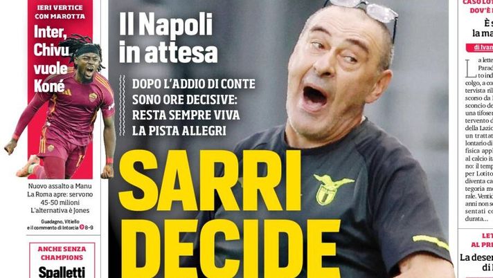 Prime pagine giornali sportivi oggi: il Napoli sui media- immagine 1