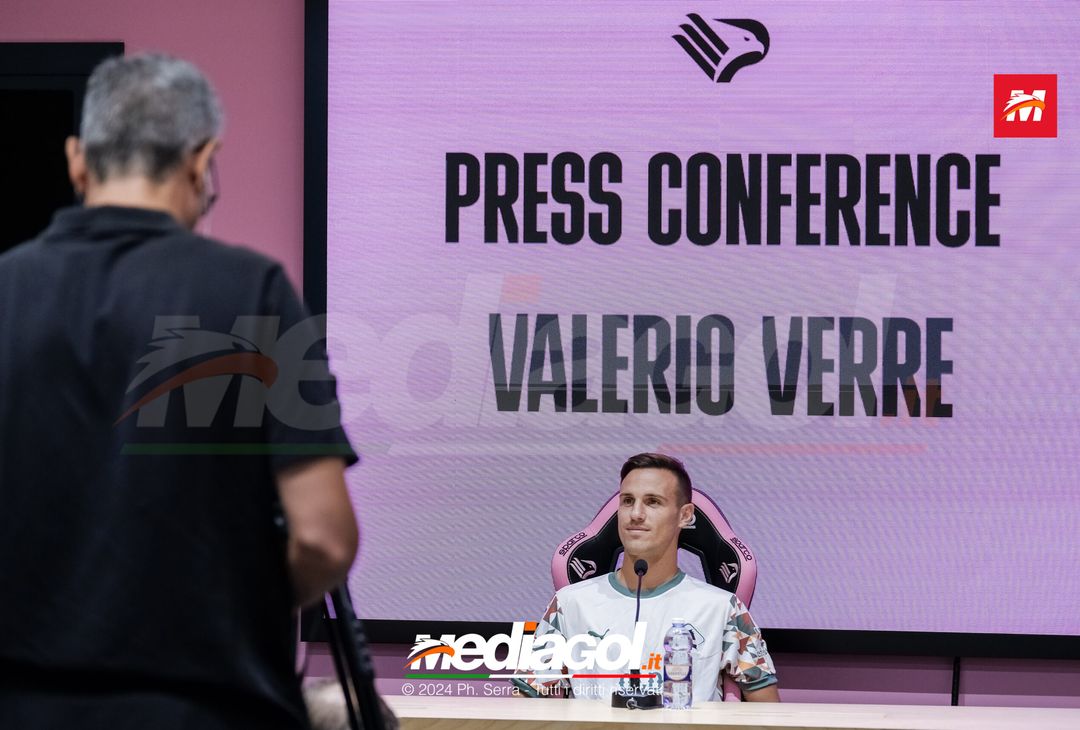 FOTO PALERMO, la presentazione di Valerio Verre in conferenza stampa (Gallery) - immagine 11